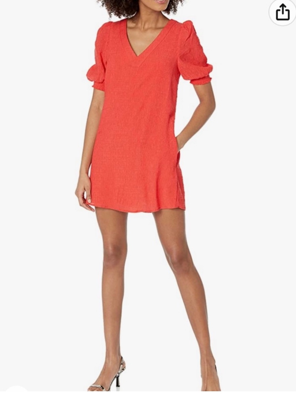 BB Dakota Puff Sleeve V-neck Dress